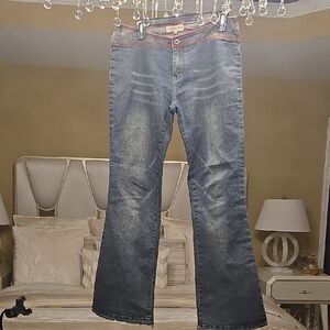 Alfredo Venini Stylish Blue Flare Jeans Size 11 Juniors